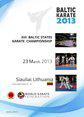 XIII-ый Чемпионат по каратэ стран Балтии