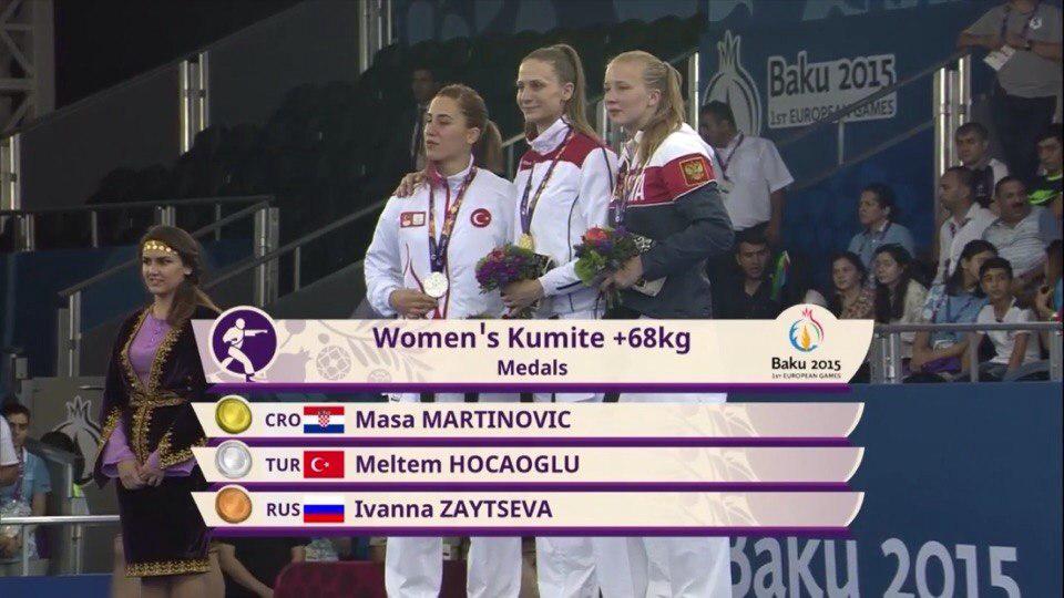 Россиянка завоевала медаль по каратэ Евроолимпийских игр