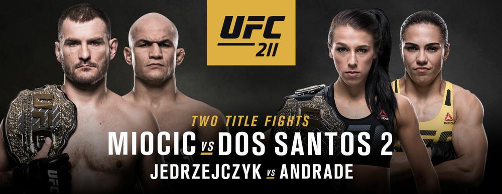 UFC 211 Стипе миочич Джуниор дос Сантос результаты и видео боев