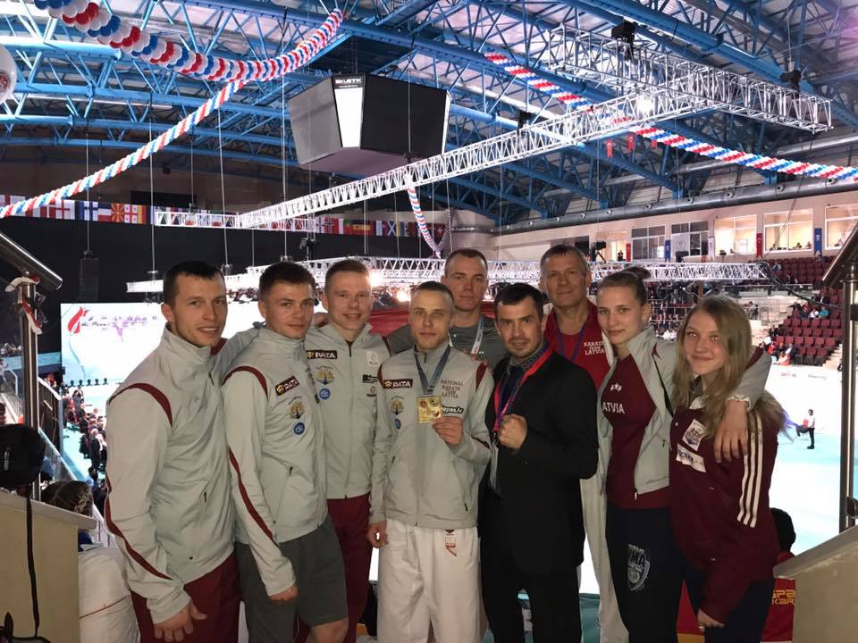 Чемпионат Европы по каратэ WKF 2017 сборная Латвии