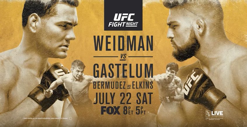 UFC on FOX 25: Крис Уайдман vs Келвин Гастелам