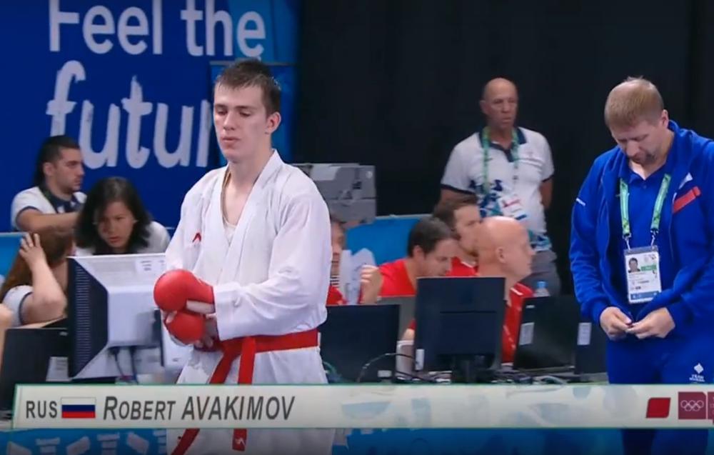 Роберт Авакимов на юношеской Олимпиаде 2018