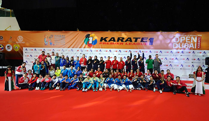 Обладатели наград Премьер-Лиги karate1 2018 в Дубае (ОАЭ)