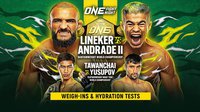Смотрите прямую трансляцию шоу ONE Fight Night: Линекер - Андраде
