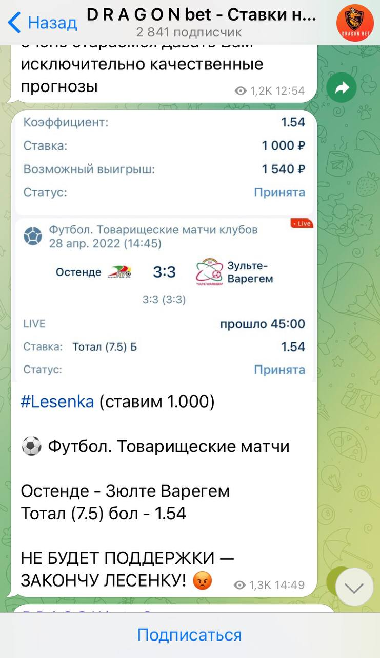 Dragon Bet каппер