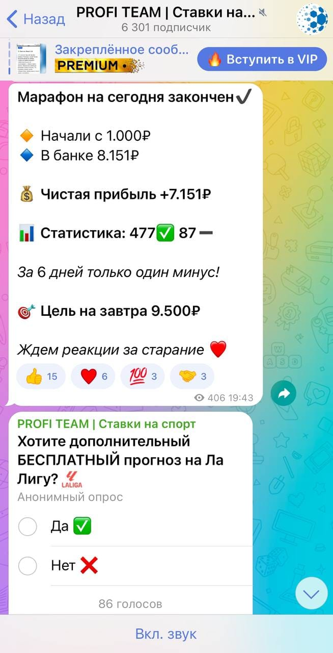 Profi Team телеграмм