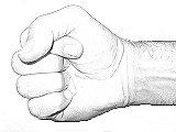 Окинавский кулак с прямым пальцем