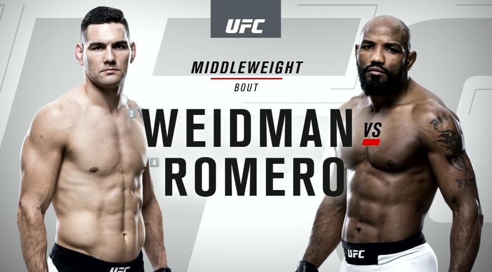 Крис Вайдман - Йоэль Ромеро результат и видео боя на UFC 205