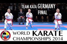 ЧМ 2014: финал женского командного ката. Команда Германии