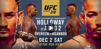 UFC 218: Макс Холлауэй - Жозе Альдо; Алистар Оверим - Франсис Нганну. Прямая онлайн-трансляция турнира