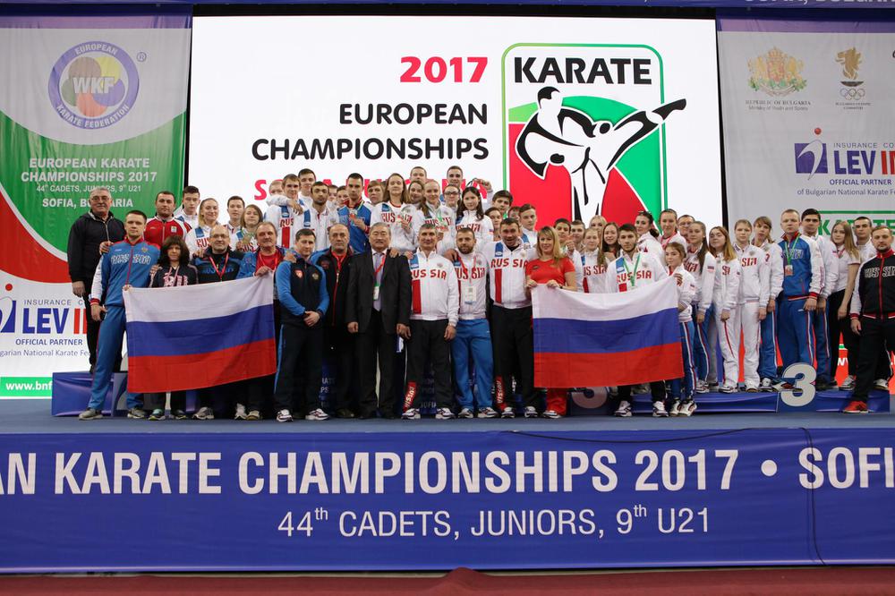 Россия сборная по каратэ WKF молодежная 2017