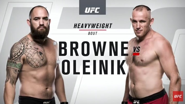 Смотреть онлайн видео запись боя Алексея Олейника и Трэвиса Брауна на UFC 213
