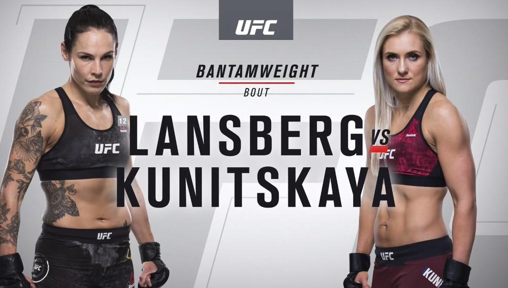 Яна Куницкая против Лины Лансберг видео боя на UFC 229 смотреть