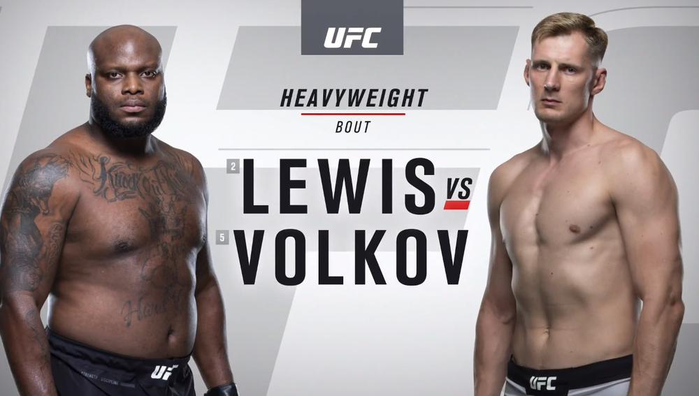 Александр Волков и Деррик Льюис на UFC 229