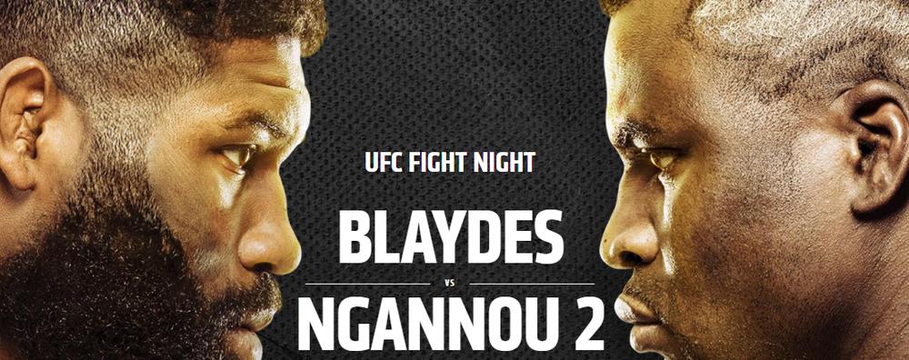 UFC Fight Night 141 Кертис Блэйдс, Франсис Нганну, Сергей Павлович, Алистар Оверим
