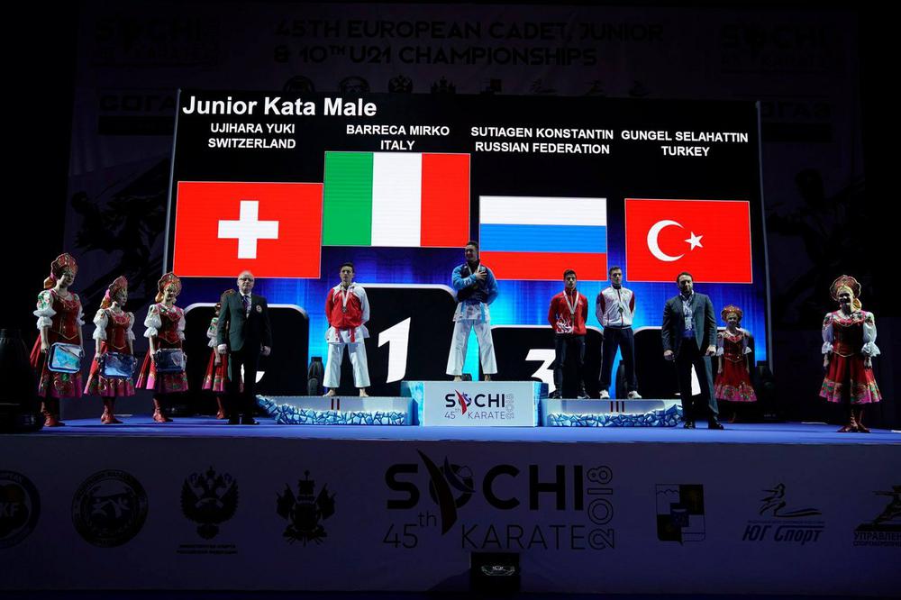Молодежный Чемпионат Европы по каратэ WKF 2018 Сочи Константин Сутягин