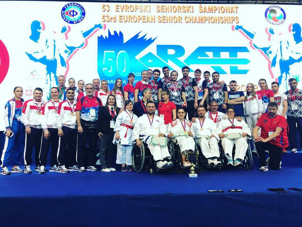 Сборная команда России на Евро-2018 по каратэ WKF