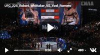 UFC 225: Роберт Уиттакер - Йоэль Ромеро 2. Результат и ВИДЕО боя