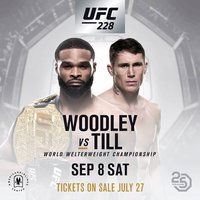Поединок Тайрона Вудли и Даррена Тилла намечен на 8 сентября (UFC 228)