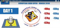 European Judo Open - Minsk 2018. Прямая онлайн-трансляция - ДЕНЬ 1