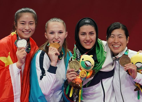 Гузалия Гафурова казахстан на Азиатских играх каратэ 2018