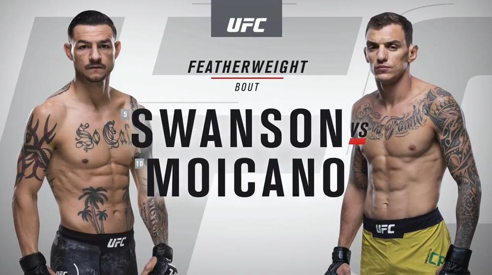 Каб Свонсон против Ренато Моикано на турнире ЮФС UFC ГАС 227 смотреть видео онлайн
