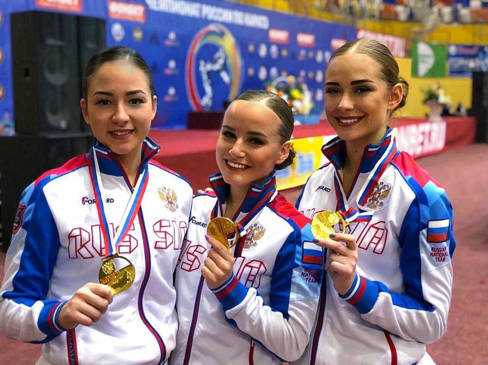 Чемпионки России в женском командном ката