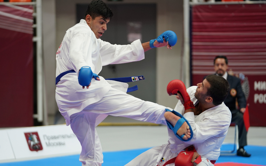 Премьер-Лига Karate1 2019 в Москве мужское кумитэ свыше 84 кг