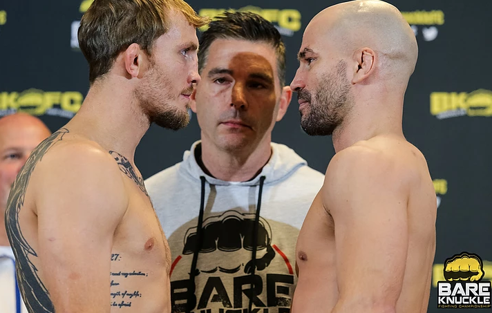 Bare Knuckle FC 9 weigh-in results and video Jason Knight vs. Artem Lobov rematch 2