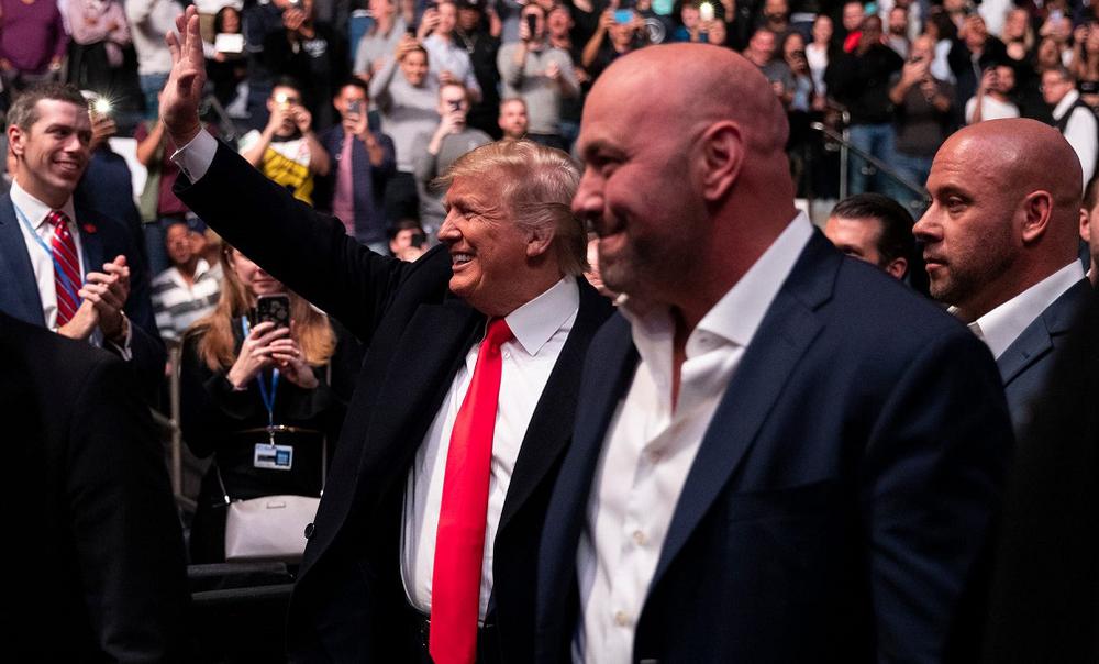 Трамп заплатил 60 000 долларов за поход на UFC 244