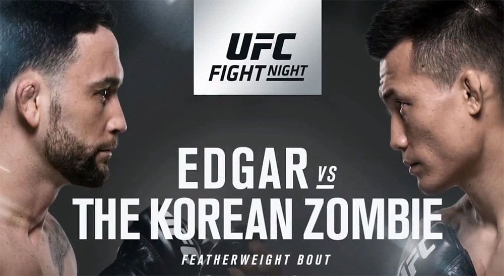 UFC Fight Night 165: Фрэнки Эдгар vs. "Корейский Зомби". Прямая онлайн трансляция смотреть эфир live online