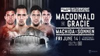 Bellator 222: Рори МакДональд - Нейман Грейси; Лиото Мачида - Чейл Соннен. Трансляция взвешивания