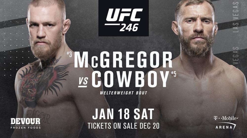 UFC 246: Конор МакГрегор vs Дональд Серроне
