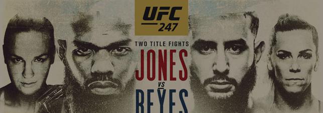 смотреть прямую трансляцию онлайн ГАС ЮФС UFC 247 эфир бесплатно в хорошем качестве Валентина Шевченко vs. Кэтлин Чукагян Джон Джонс vs. Доминик Рейес