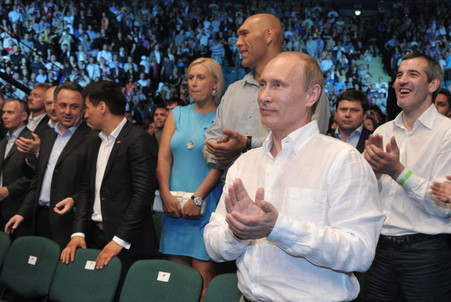 Николай Валуев и Владимир Путин