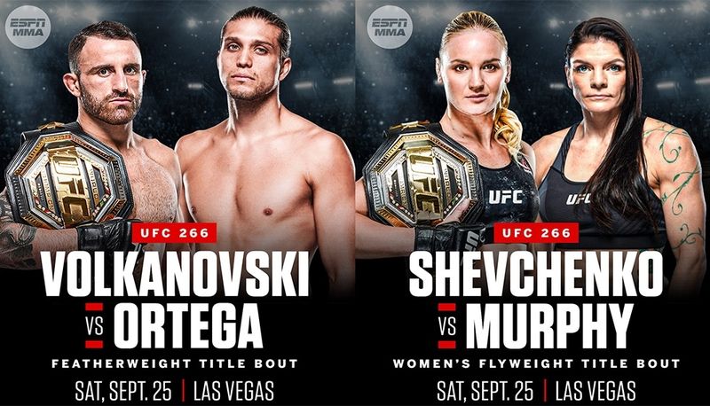 UFC 266: Прямая трансляция турнира