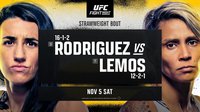UFC Fight Night 214: Родригес – Лемос, Уланбеков – Манесс. Прямая трансляция, смотреть онлайн