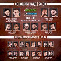 Результаты и видео бойцовского турнира АСА 149 в Москве