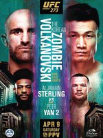 Полный кард турнира UFC 273