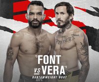 В Лас-Вегасе состоялись дуэли взглядов участников турнира UFC on ESPN 35 -видео