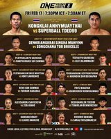 Смотрите прямую трансляцию турнира One: Friday Fights 5 с участием россиян из Таиланда