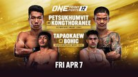 Прямая трансляция бойцовского шоу ONE Friday Fights 12