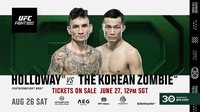 UFC Fight Night 225: Макс Холлоуэй – Корейский Зомби. Прямая трансляция, где смотреть онлайн