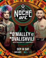 Официально: бои О'Мэлли – Двалишвили, Грассо – Шевченко 3 пройдут 14 сентября на UFC 306