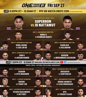 Смотрите прямую трансляцию боёв турнира ONE Friday Fights 81 из Таиланда