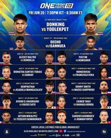 Представляем участников и прямую трансляцию бойцовского турнира ONE Friday Fights 113 из Бангкока