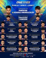 Представляем прямую трансляцию бойцовского турнира ONE Friday Fights 122 из Бангкока
