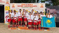 Сборная России завоевала золото чемпионата мира по пляжному самбо в командных соревнованиях