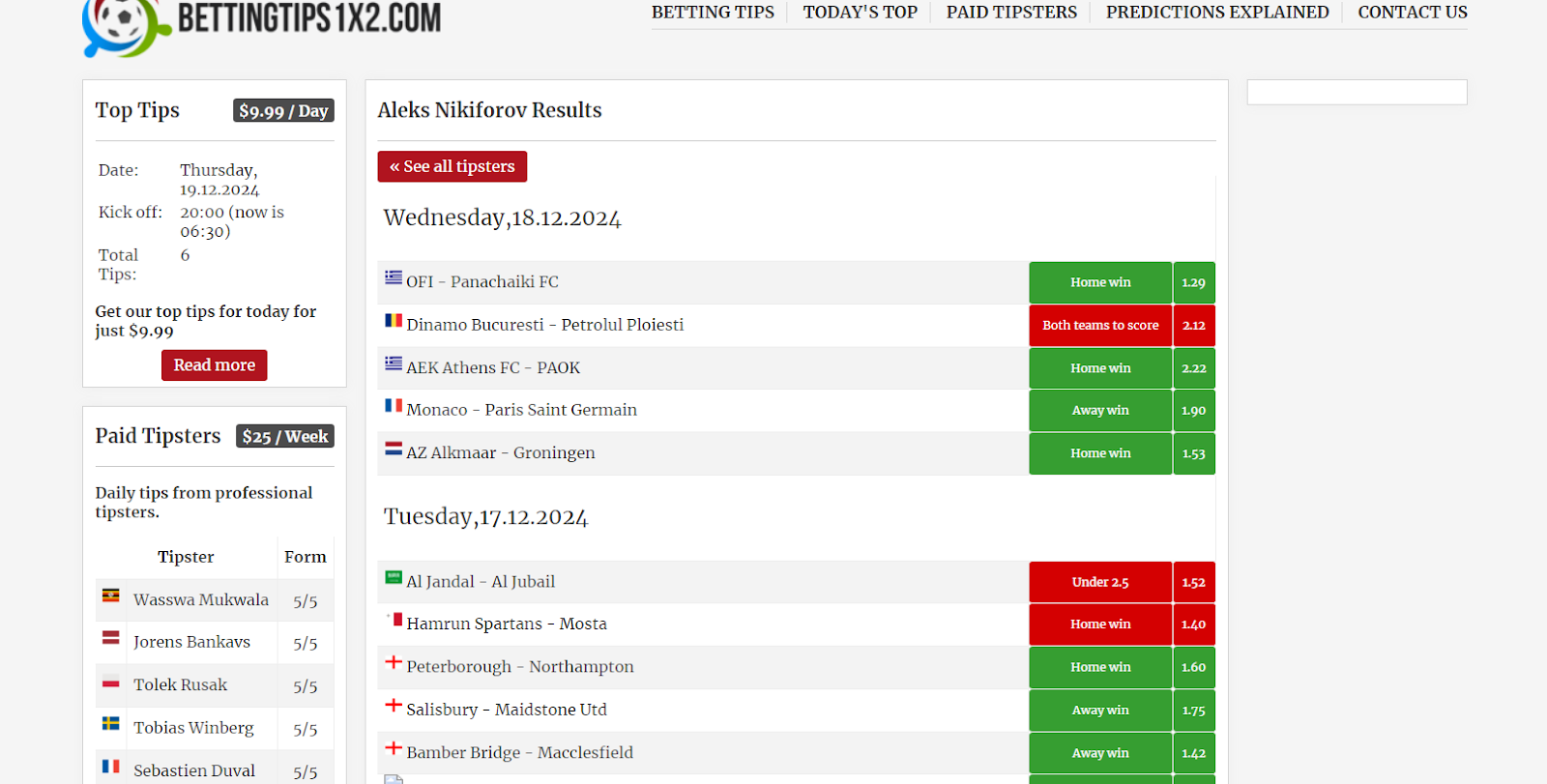 Bettingtips1x2 отзывы