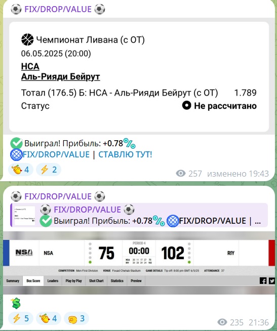 FIX DROP VALUE телеграмм канал